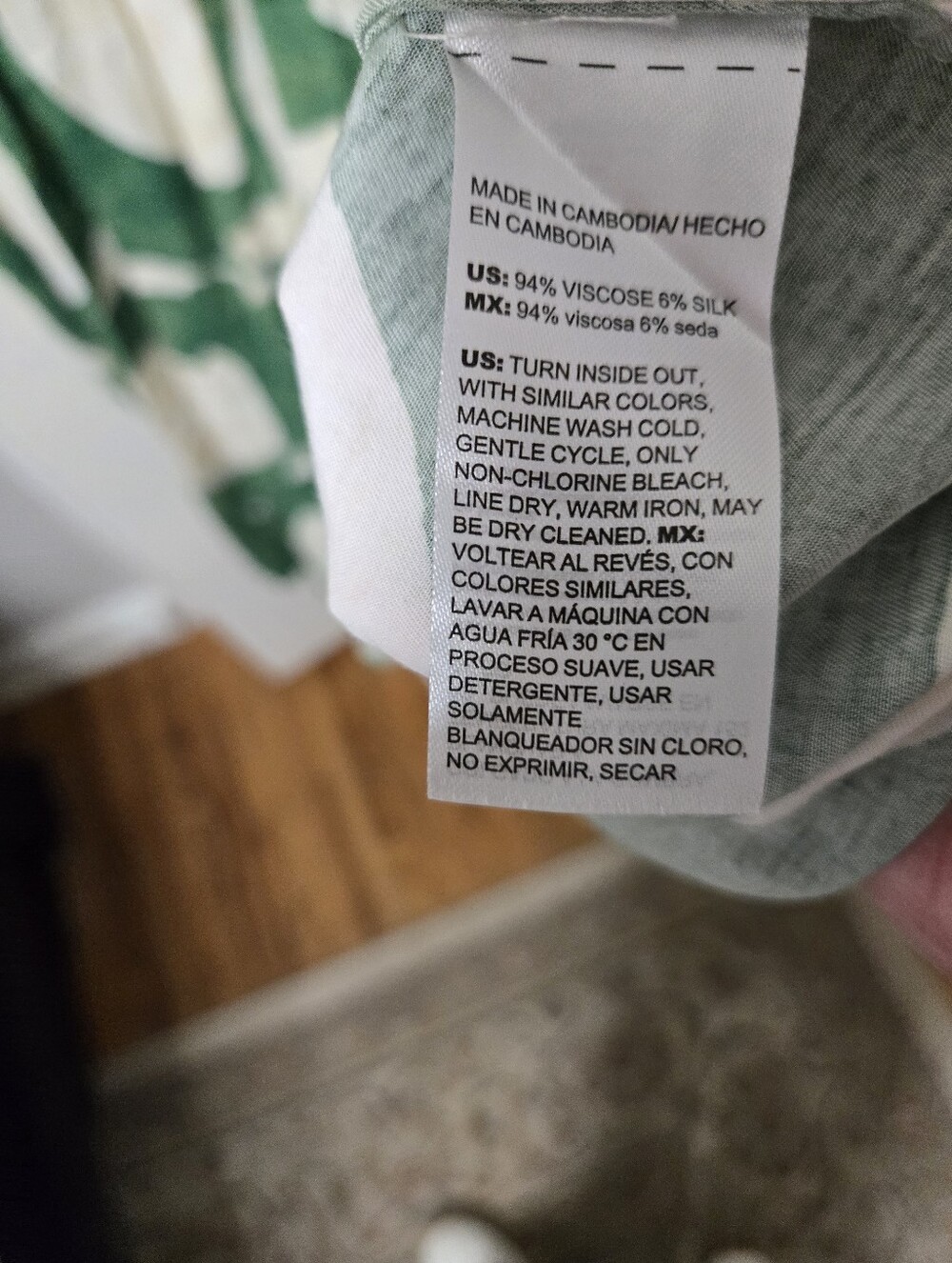 Chico's Green and Cream Circle-Print Maxi Dress - Picture 8 of 8